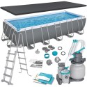 Basen ogrodowy stelażowy 640 x 274 x 132 cm 11w1 Bestway 5612B