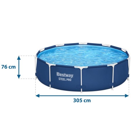 Basen ogrodowy stelażowy 305 x 76 cm 16w1 Bestway 56679 Bestway