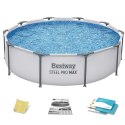Basen ogrodowy stelażowy 305 x 76 cm zestaw 4w1 Bestway 56406 Bestway