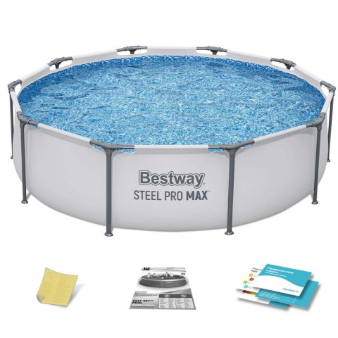 Basen ogrodowy stelażowy 305 x 76 cm zestaw 4w1 Bestway 56406 Bestway