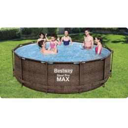 Basen ogrodowy stelażowy 366 x 100 cm zestaw 10w1 Bestway 56709 Bestway