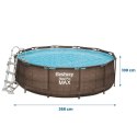 Basen ogrodowy stelażowy 366 x 100 cm zestaw 10w1 Bestway 56709 Bestway