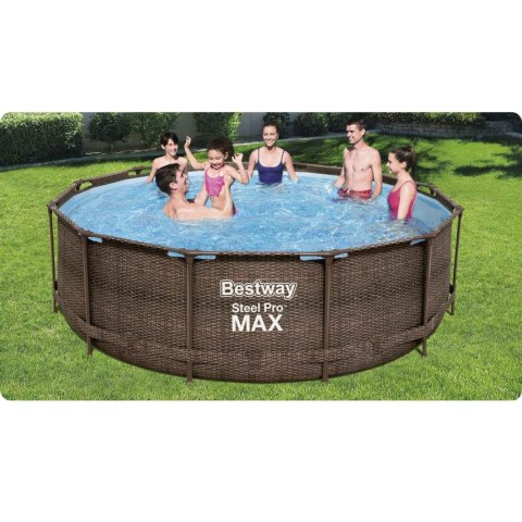 Basen ogrodowy stelażowy 366 x 100 cm zestaw 18w1 Bestway 56709 Bestway