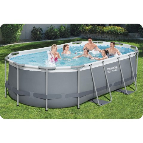 Basen ogrodowy stelażowy 427 x 250 x 100 cm 11w1 Bestway 56620 Bestway