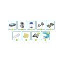 Basen ogrodowy stelażowy 282 x 196 x 84 cm 10w1 Bestway 56629N