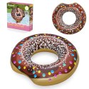 Dmuchane koło plażowe do pływania brązowy Donut 107cm BESTWAY