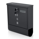 Skrzynka na listy 34x30,5x10 cm antracyt HM-861