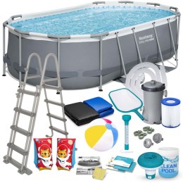 Basen ogrodowy stelażowy 427 x 250 x 100 cm 18w1 Bestway 56620 Bestway