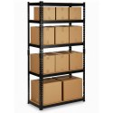 Regał metalowy magazynowy 183 x 90 x 40 cm Humberg HR-853 czarny