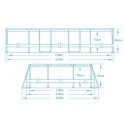 Basen ogrodowy stelażowy 305 x 200 x 84 cm 17w1 Bestway 5614A Bestway