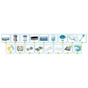 Basen ogrodowy stelażowy 305 x 200 x 84 cm 17w1 Bestway 5614A Bestway