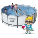 Basen ogrodowy stelażowy 396 x 122 cm 18w1 Bestway 5618W Bestway