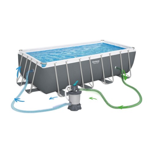 Basen stelażowy ogrodowy 488 x 244 x 122 cm 11w1 Bestway 56671N Bestway