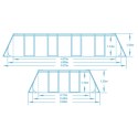 Basen stelażowy ogrodowy 488 x 244 x 122 cm 11w1 Bestway 56671N Bestway