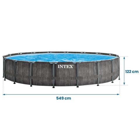 Basen ogrodowy stelażowy 549 x 122 cm 12w1 INTEX 26744