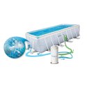 Basen ogrodowy stelażowy 400 x 200 x 100 cm zestaw 18w1 INTEX 26780