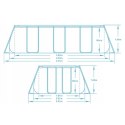 Basen ogrodowy stelażowy 404 x 201 x 100 cm 18w1 Bestway 56441 Bestway