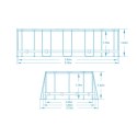 Basen ogrodowy stelażowy 610 x 366 x 122 cm 18w1 Bestway 5611R Bestway