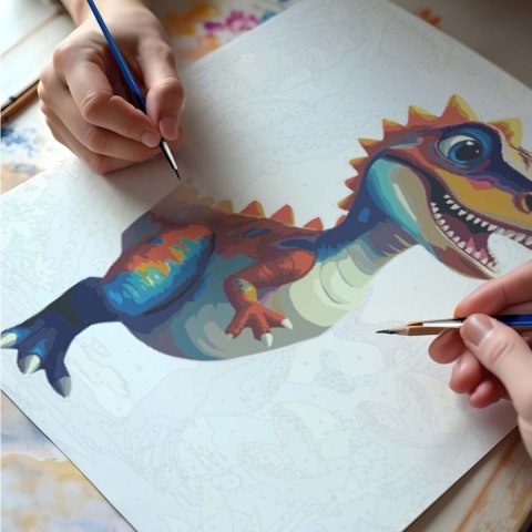 Obraz do malowania po numerach 40x50 cm Massido Dino