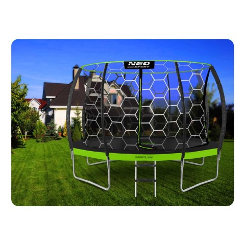 Trampolina ogrodowa profilowana 12ft/374cm z siatką wewnętrzną Neo-Sport