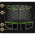 Trampolina ogrodowa profilowana 12ft/374cm z siatką wewnętrzną Neo-Sport