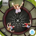 Trampolina ogrodowa 8ft/252cm z siatką zewnętrzną i drabinką Neo-Sport