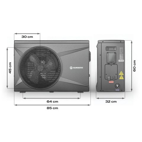 Pompa ciepła do basenu spa podgrzewacz wody 10kw Humberg HM-912 Humberg