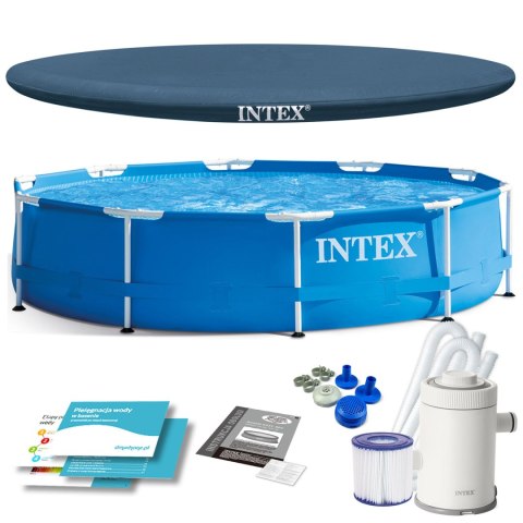 Basen ogrodowy stelażowy 305 x 76 cm zestaw 4w1 INTEX 28202 INTEX