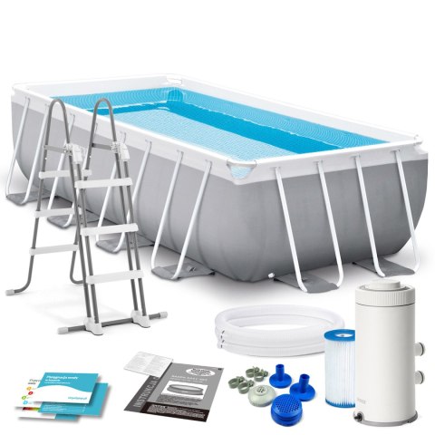 Basen ogrodowy stelażowy 400 x 200 x 100 cm zestaw 4w1 INTEX 26788 INTEX