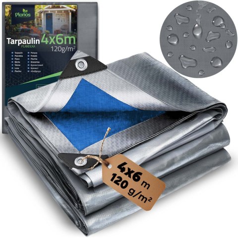 Plandeka 400 x 600 cm 120 g/m2 Plonos PL-500