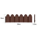 Obrzeże ogrodowe Plonos 240 cm PL-960 brązowe