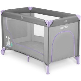 Łóżeczko turystyczne + materac + torba 125 x 65 x 78 cm RK-240 szaro-lawendowe