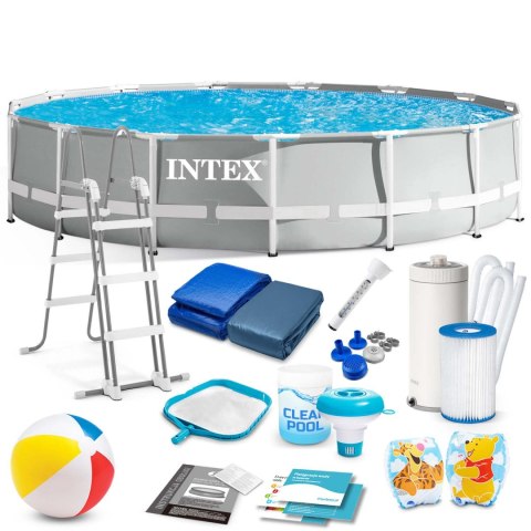 Basen ogrodowy stelażowy 457 x 107 cm zestaw 18w1 INTEX 26724 INTEX