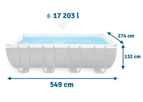 Basen ogrodowy stelażowy 549 x 274 x 132 cm 11w1 INTEX 26356 INTEX