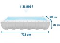 Basen ogrodowy stelażowy 732 x 366 x 132 cm 9w1 INTEX 26364 INTEX