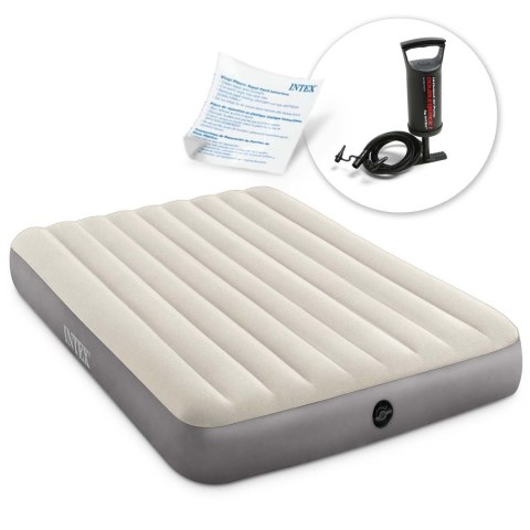 Materac dmuchany 203x152x25 cm z pompką tłokową INTEX 64103 INTEX