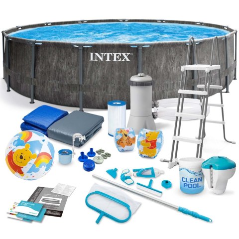 Basen ogrodowy stelażowy 457 x 122 cm zestaw 21w1 INTEX 26742 INTEX