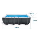Basen ogrodowy stelażowy 549 x 274 x 132 cm 21w1 INTEX 26356 + hulajnoga GRATIS INTEX