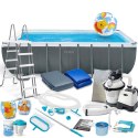 Basen ogrodowy stelażowy 549 x 274 x 132 cm 21w1 INTEX 26356 + hulajnoga GRATIS INTEX