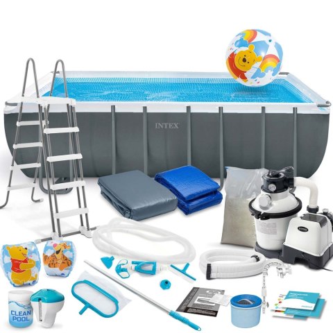 Basen ogrodowy stelażowy 549 x 274 x 132 cm 21w1 INTEX 26356 + hulajnoga GRATIS INTEX