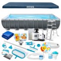 Basen ogrodowy stelażowy 732 x 366 x 132 cm 21w1 INTEX 26364 INTEX