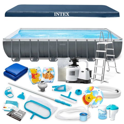 Basen ogrodowy stelażowy 732 x 366 x 132 cm 21w1 INTEX 26364 INTEX