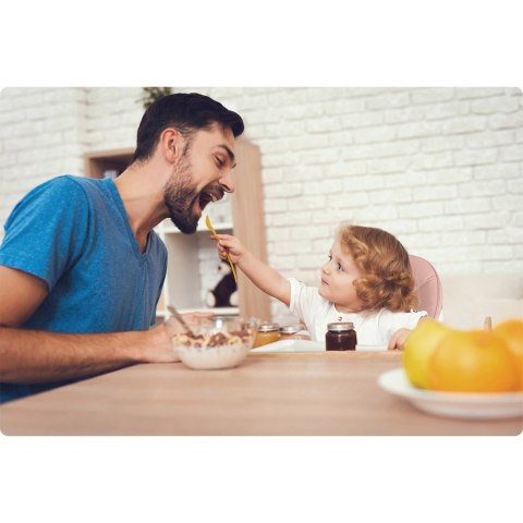 Krzesełko do karmienia Ricokids Mani różowe