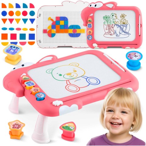 Znikopis tablica magnetyczna układanka stolik dla dzieci tangram Ricokids RK-823