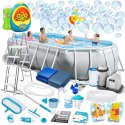 Basen ogrodowy stelażowy 503 x 274 x 122 cm 21w1 Intex 26796 + maszynka do baniek GRATIS INTEX