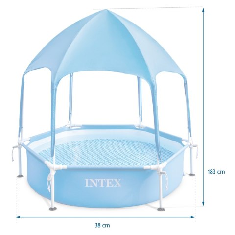 Basen stelażowy dla dzieci z daszkiem 183 x 38 cm INTEX 28209 INTEX