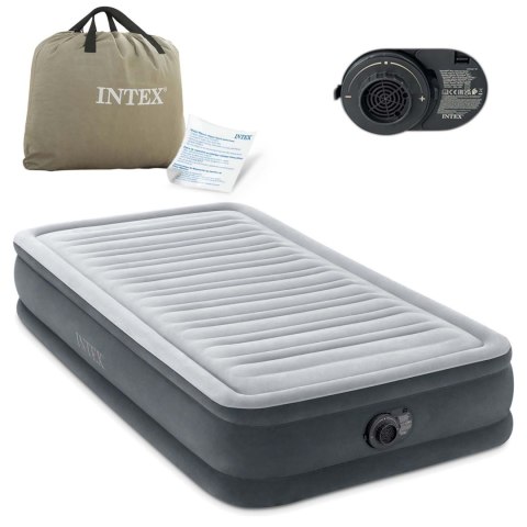 Materac dmuchany 191x99x33 cm z wbudowaną pompką elektryczną INTEX 67766ND INTEX