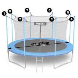 Siatka wewnętrzna do trampolin 435cm 14ft Neo-Sport Neo-Sport