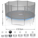 Trampolina ogrodowa 10ft/312cm z siatką zewnętrzną i drabinką Neo-Sport Neo-Sport
