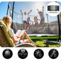 Trampolina ogrodowa 12ft/374cm z siatką zewnętrzną i drabinką Neo-Sport Neo-Sport